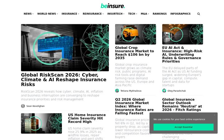 Screenshot of beinsure.com