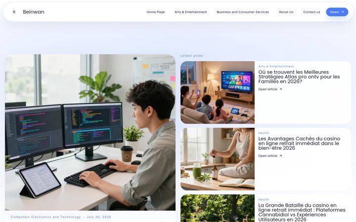 Screenshot of beinwan.fr