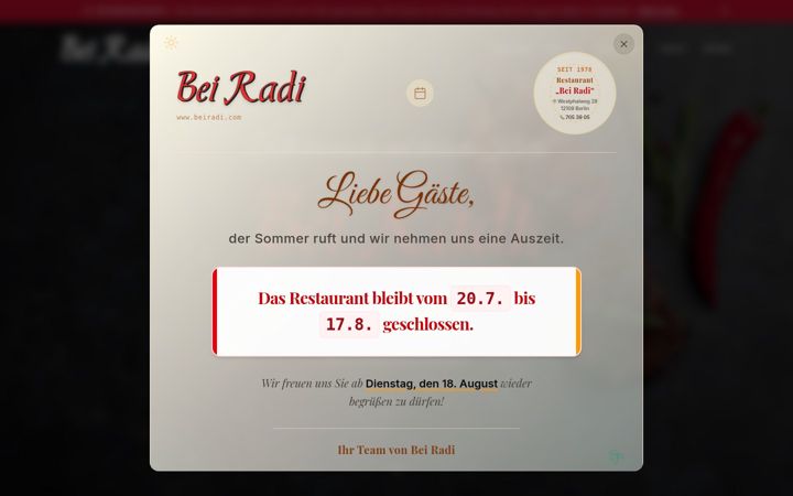 Screenshot of beiradi.com