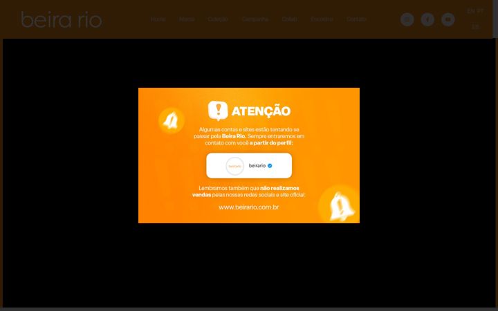 Skærmbillede af beirario.com.br