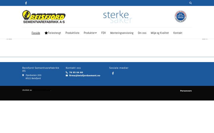 Screenshot of beisfjordsement.no