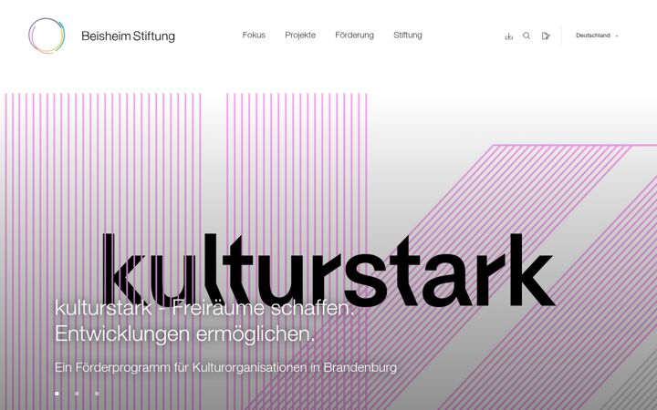 Screenshot of beisheim-stiftung.de
