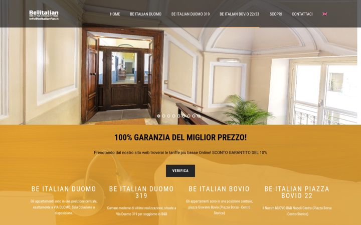 Ekrānuzņēmums no beitalianflat.it