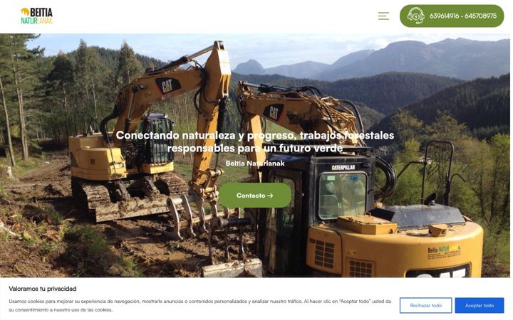 Screenshot of beitianaturlanak.com