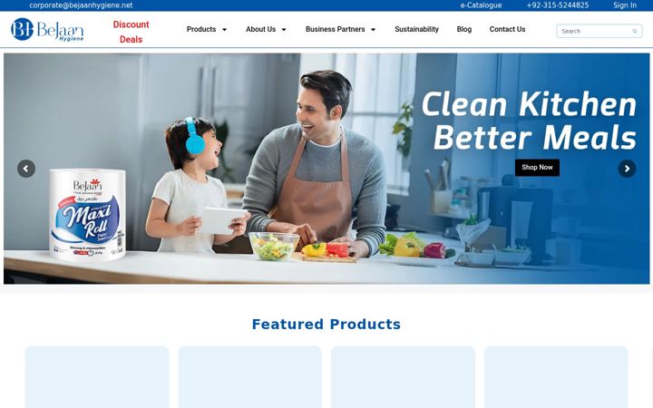 Screenshot of bejaanhygiene.net