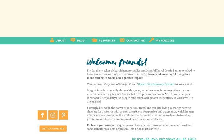 Screenshot of bejourneyful.com