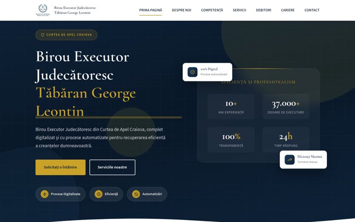 Screenshot of bejtabaran.ro