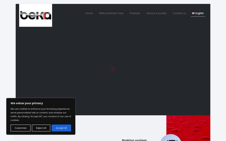 Screenshot of beka-sa.ch