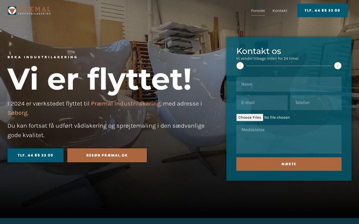 Screenshot of bekaindustrilakering.dk