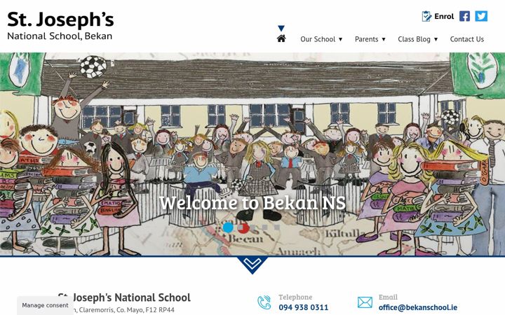 Screenshot of bekanschool.ie