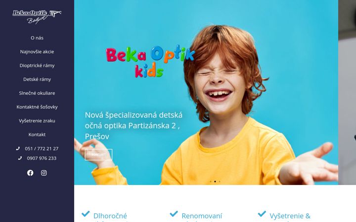 Screenshot of bekaoptik.sk