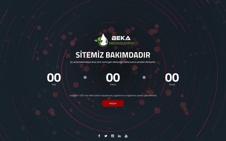 Screenshot of bekaorganizasyon.com