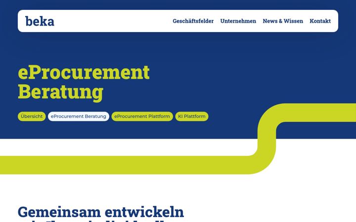Screenshot of bekaprocure.de