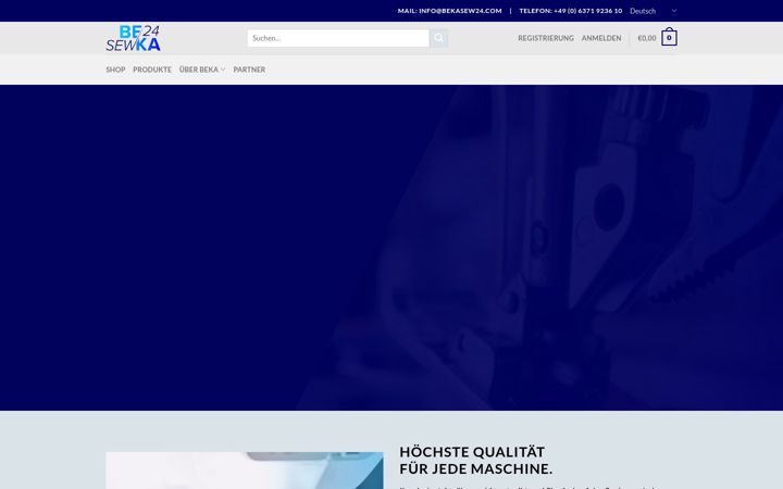 Kuvakaappaus sivustosta bekasew24.com