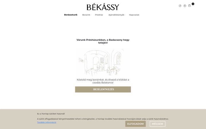 Screenshot of bekassy.hu