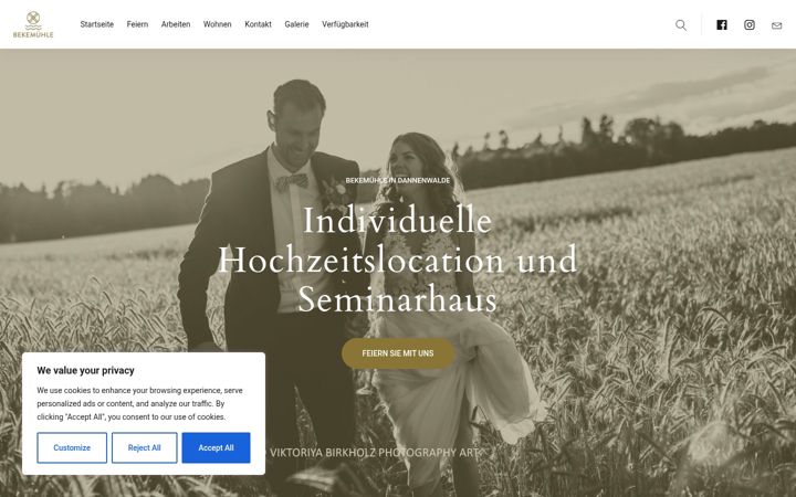 Screenshot of bekemuehle.de
