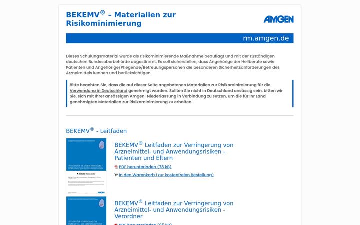 Képernyőkép: bekemv-rm.de