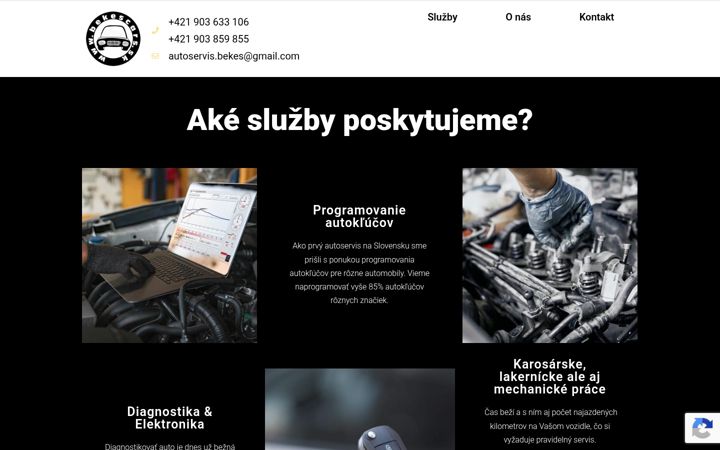 Zrzut ekranu bekescars.sk