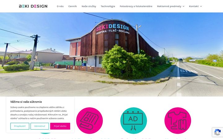 Zrzut ekranu bekidesign.sk