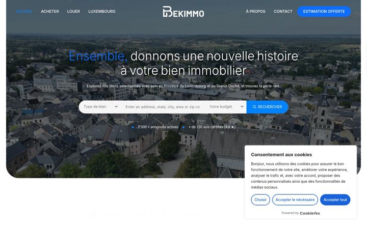 Screenshot of bekimmo.be