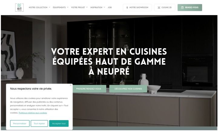 Zrzut ekranu bekitchen.be