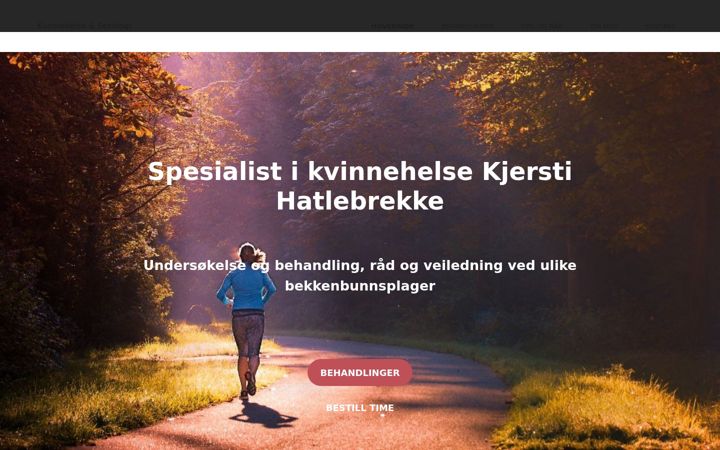 Screenshot of bekkenbunnen.no