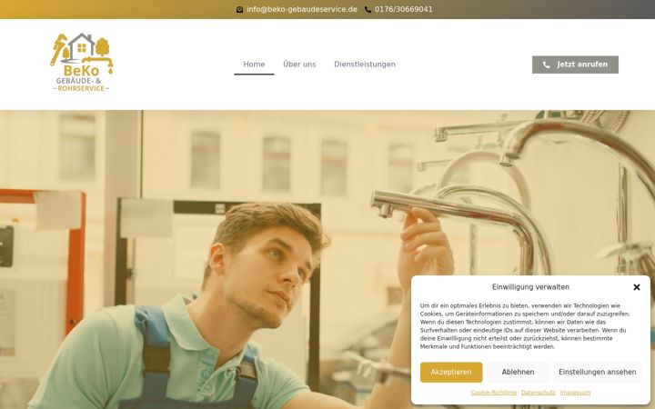 Képernyőkép: beko-gebaudeservice.de