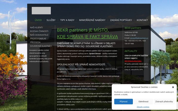 Screenshot ta' bekrpartners.cz
