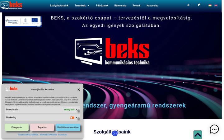 Screenshot of beks.hu