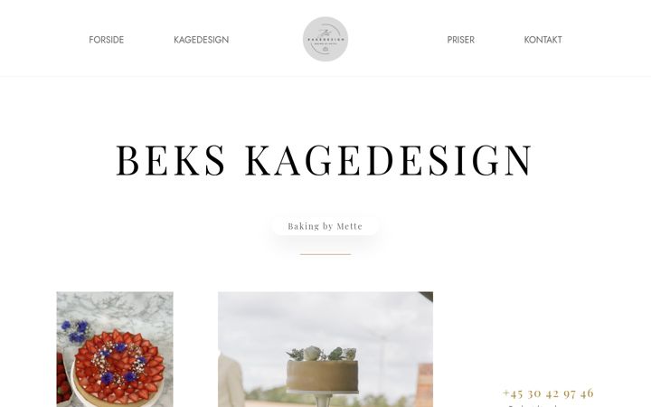 Screenshot of bekskagedesign.dk