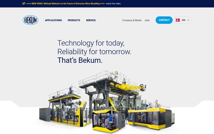 Screenshot of bekum.de