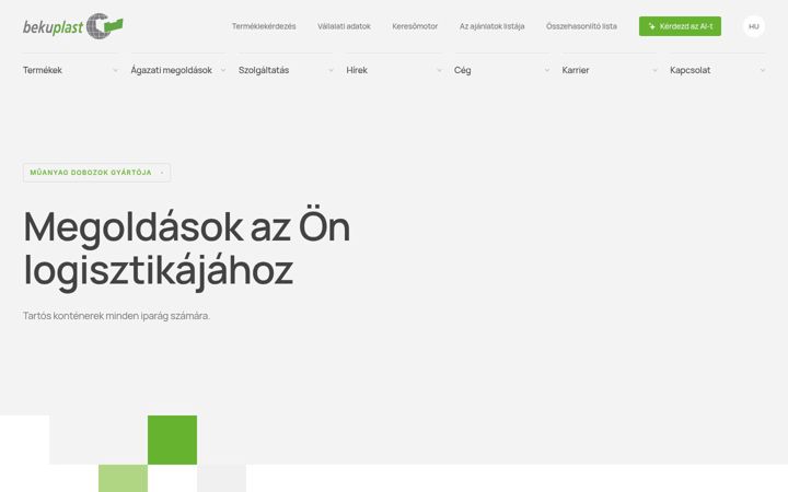 Screenshot of bekuplast.hu