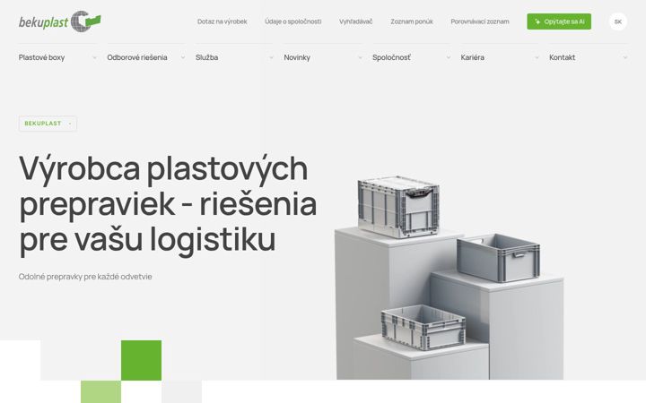 Screenshot of bekuplast.sk