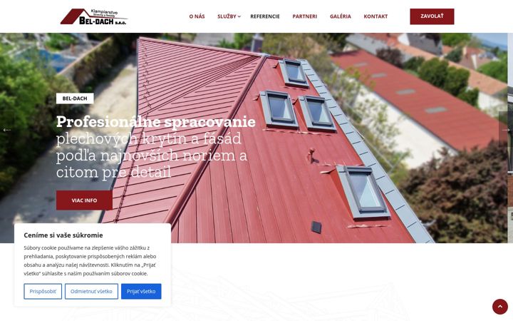 Screenshot of bel-dach.sk