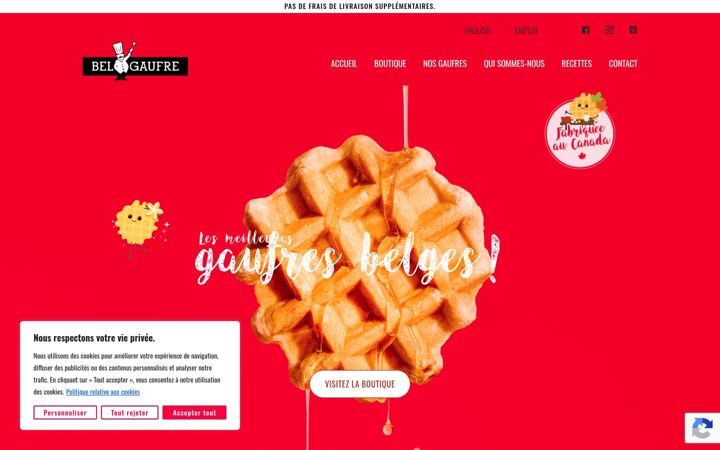 Screenshot of bel-gaufre.com