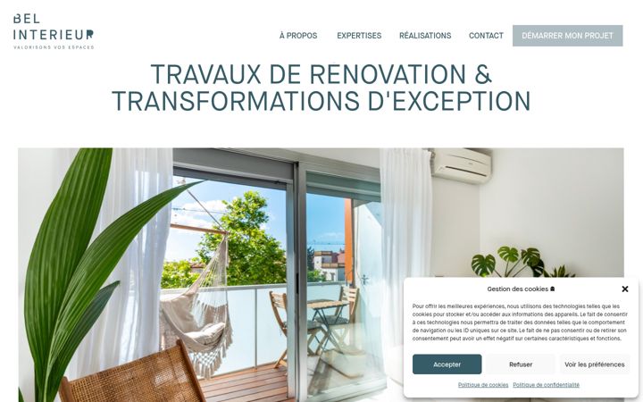 Screenshot of bel-interieur.fr