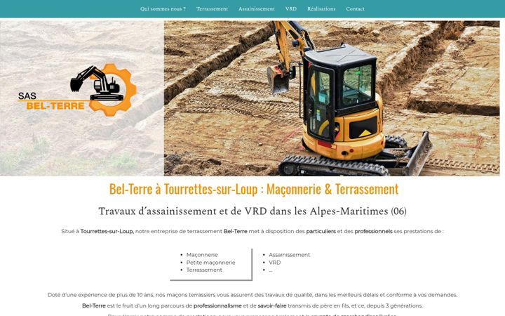 Screenshot of bel-terre-terrassement.fr