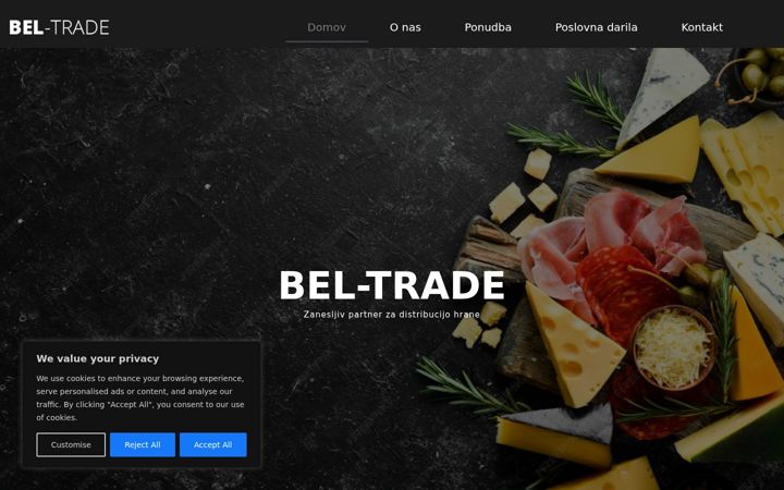 Skærmbillede af bel-trade.si