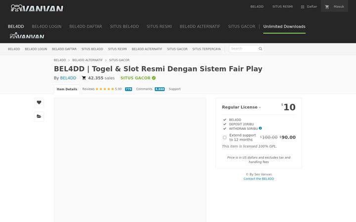 Screenshot of bel4dd.com