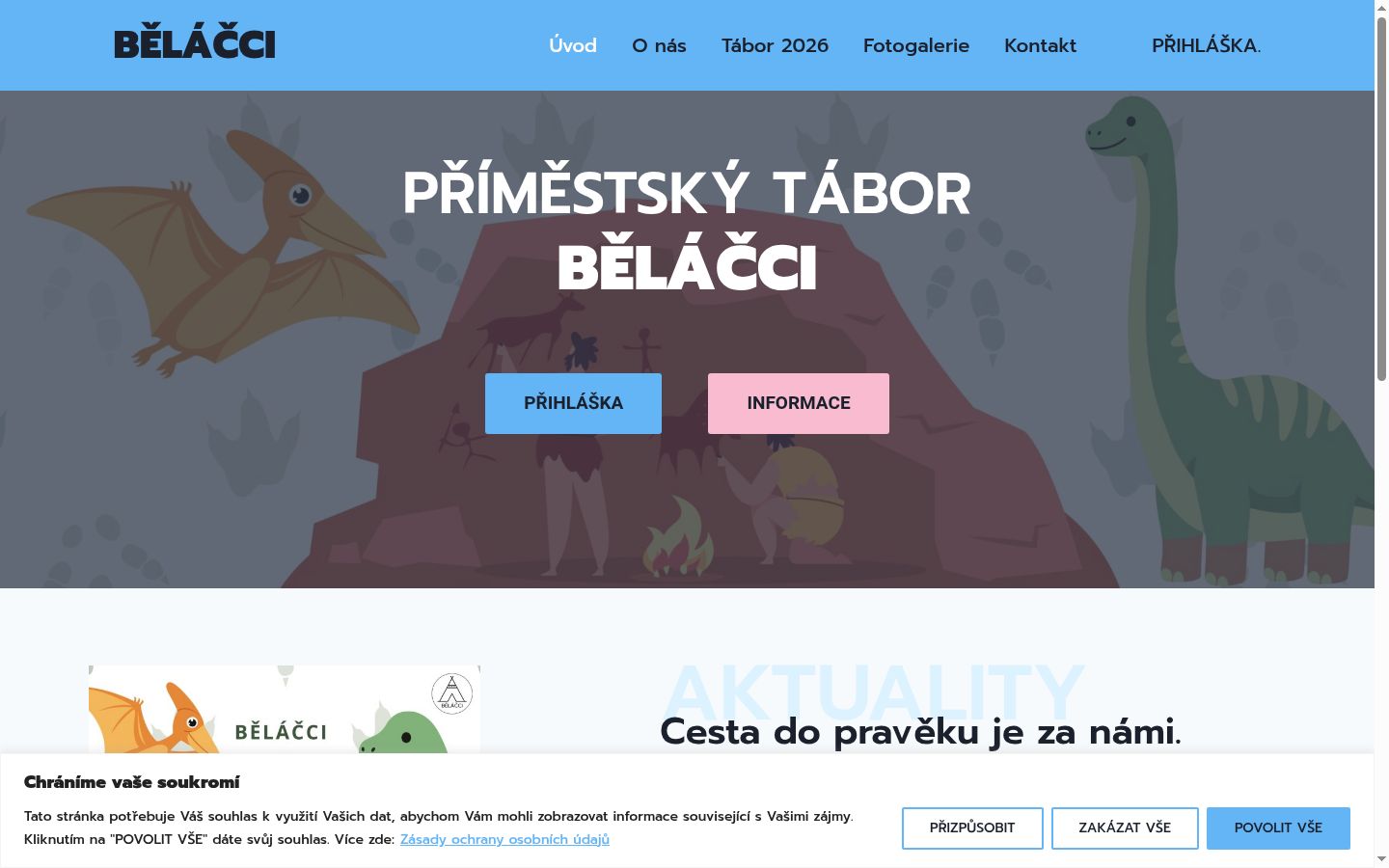Screenshot tal-banner tal-kunsens muri qabel kwalunkwe interazzjoni