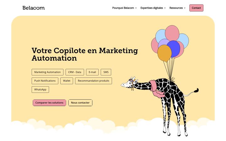 Screenshot of belacom.fr