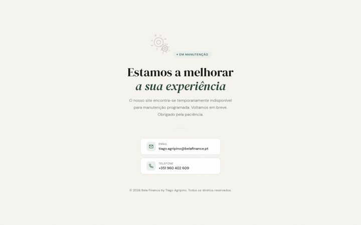 Screenshot of belafinance.pt