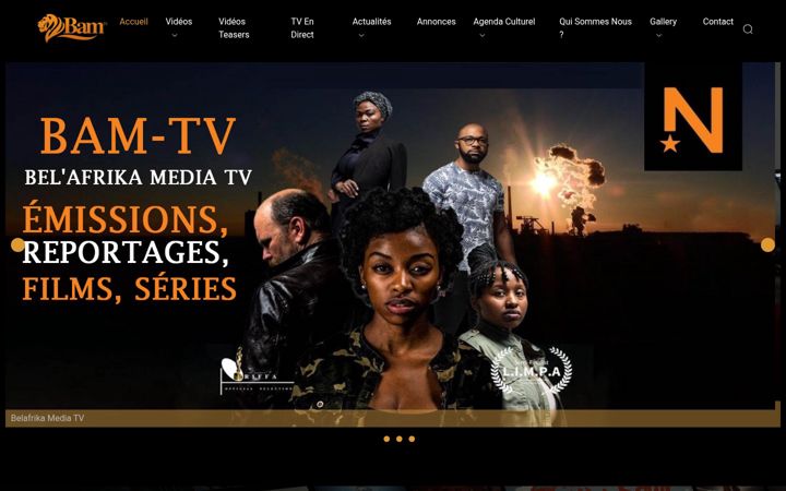 Screenshot of belafrika.tv