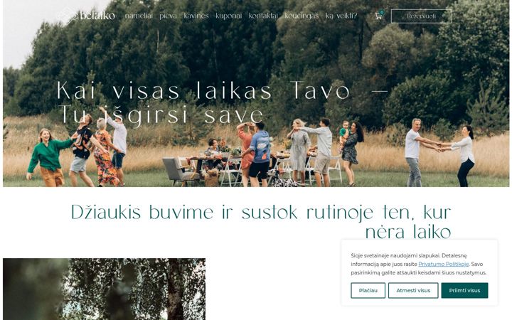 Screenshot of belaiko.lt
