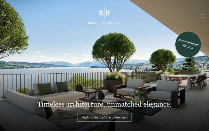 Screenshot of belair-residences.ch