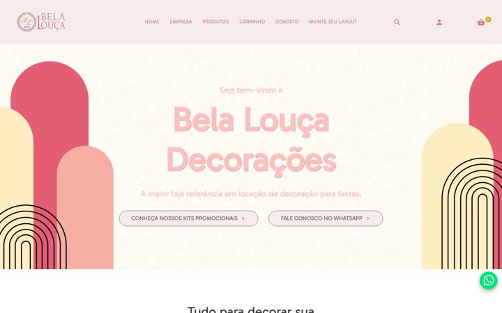 Screenshot of belalouca.com.br