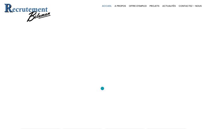 Screenshot of belamanrecrutement.fr