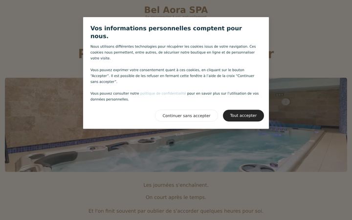 Screenshot of belaoraspa.fr