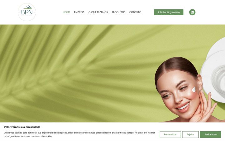 Screenshot of belapornatureza.com.br