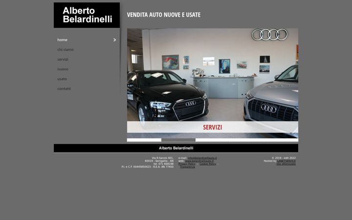 Screenshot of belardinelliauto.it
